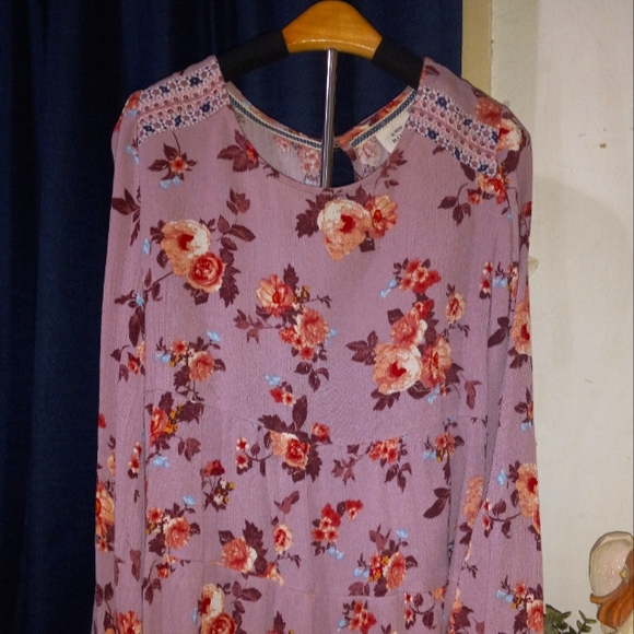Knox Rose Tops - Long Sleeve Floral Top